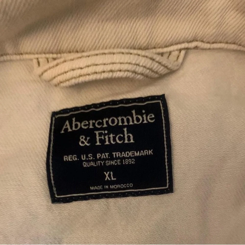 Abercrombie & Fitch Cream Jean Jacket